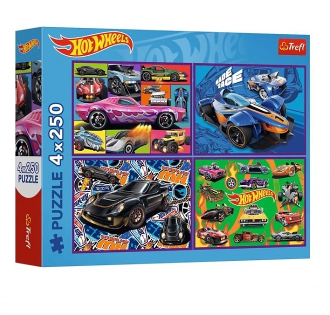 Puzzle 4x250 Hot Wheels Auto Da Corsa