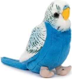 Pappagallino Ondulato di Peluche 13 cm Blu