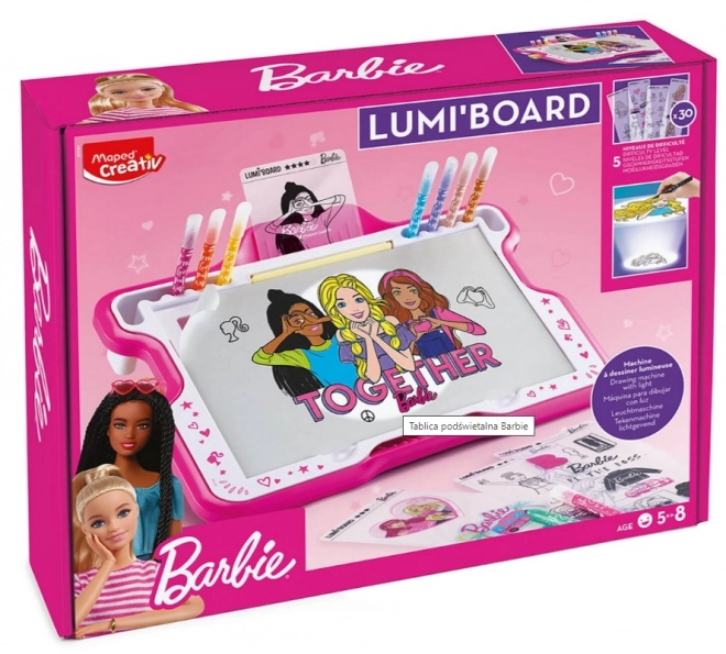 Lavagna Creativa Barbie con Proiettore a LED