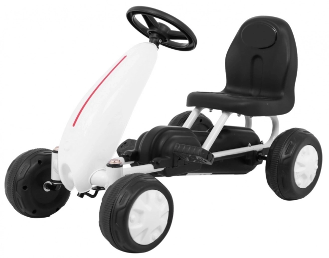 Primo Gokart a pedali per bambini bianco – bianco