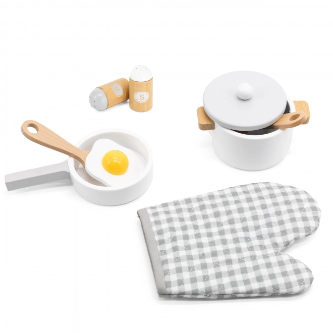Set cucina giocattolo in legno