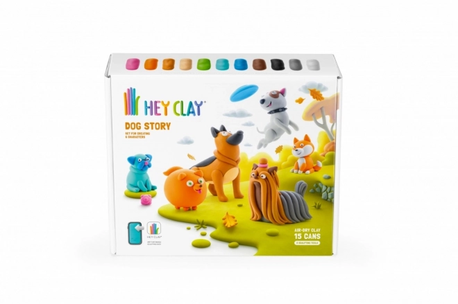 Hey Clay: Storia dei cani - set di argilla modellante