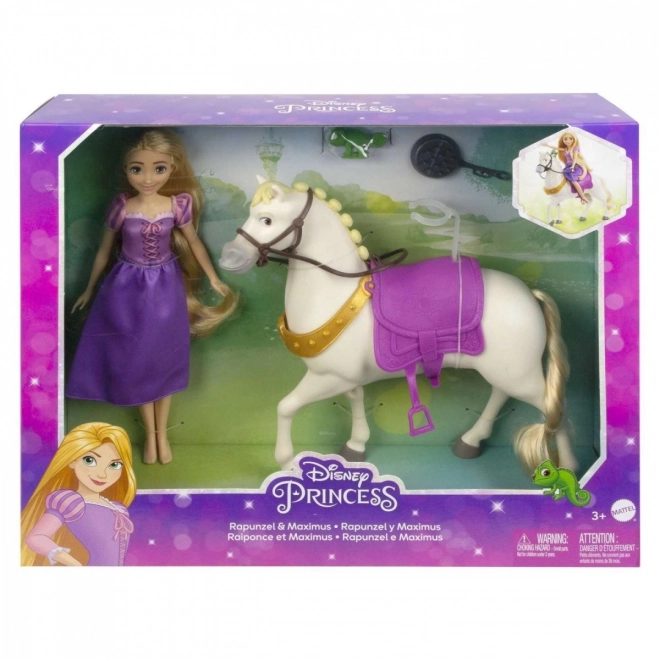 Principessa Disney Rapunzel e Cavallo Maximus Figurina Giocattolo