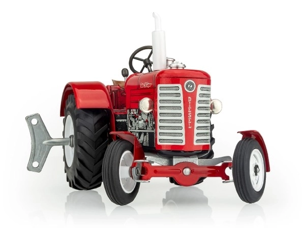 Trattore Zetor 50 Super rosso con chiave in metallo 15 cm 1:25 in scatola Kovap