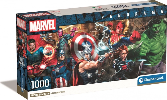 Puzzle 1000 pezzi panorama Compact THE AVENGERS