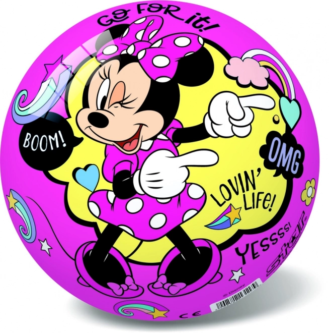 Pallone Disney Minnie rosa/viola 14 cm