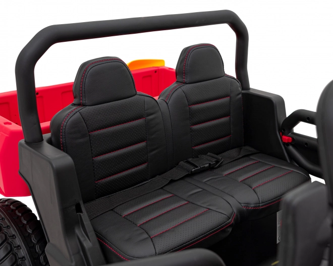 Auto Pick-Up Speed 900 pro bambini Rosso + trazione 4x4 + pompa mobile + vano bagagli + telecomando + pala + LED audio