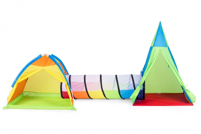 Set tenda per bambini 3 in 1 Igloo Tipi Tunnel