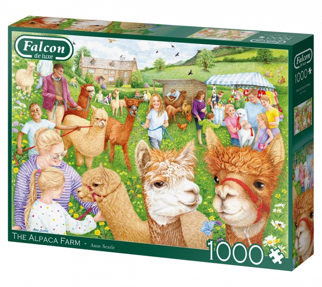 Puzzle FALCON Farma con Alpaca 1000 Pezzi