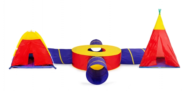 Set di tende per bambini 7in1 con casette e 4 tunnel