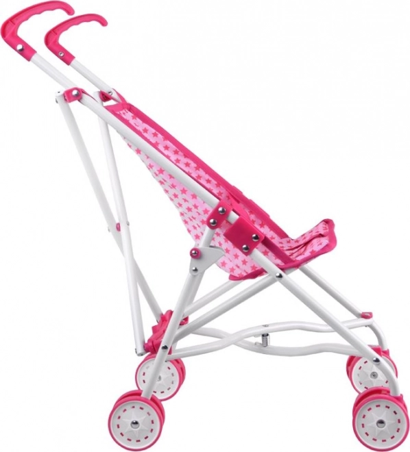 Carrello Passeggino per Bambole Rosa con Stelle