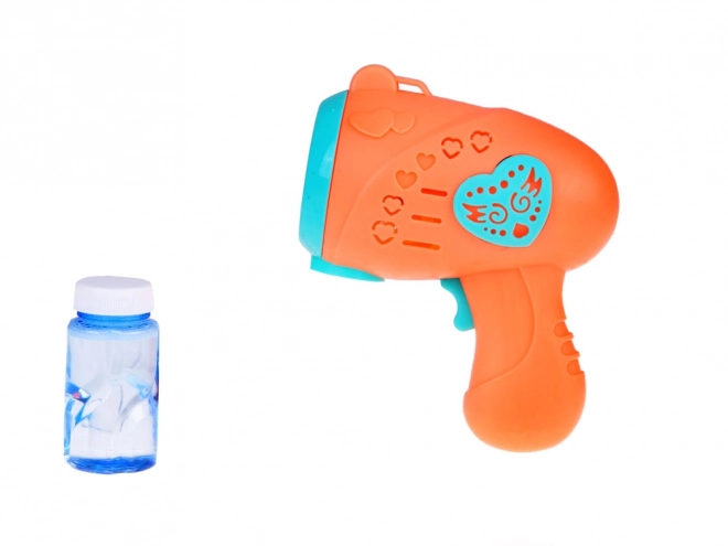 Pistola colorata per bolle di sapone per bambini