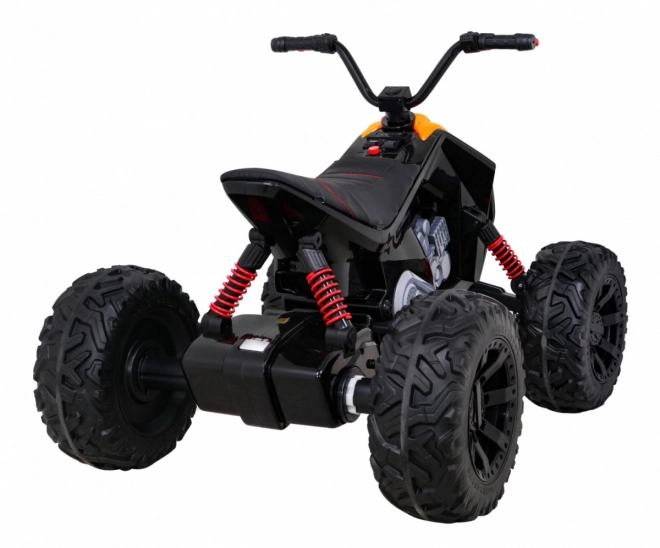 Quad Lucky Seven a batteria nero + ruote EVA + avvio lento + LED + MP3 USB