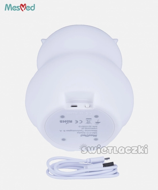 Lampada Notturna in Silicone con Telecomando Gufo