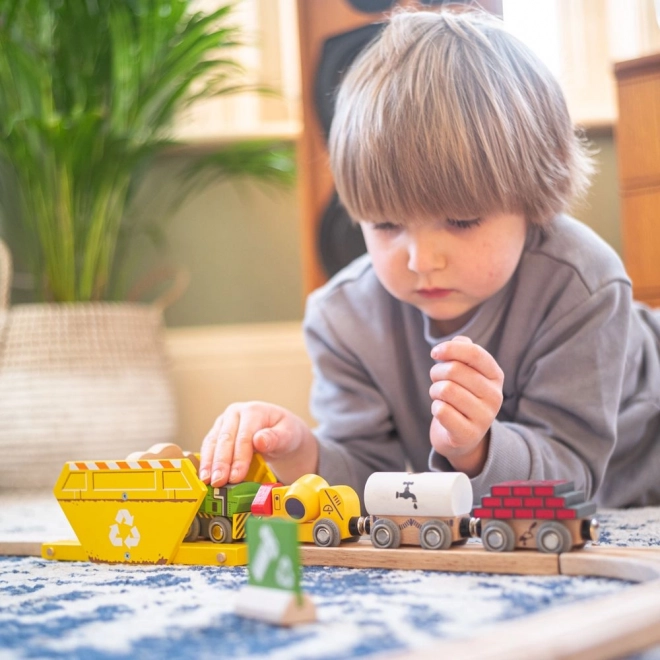 Contenitore per il riciclaggio Bigjigs Rail