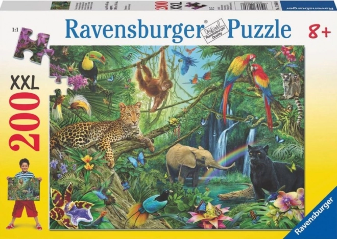 Puzzle Animali nella Giungla XXL RAVENSBURGER 200 Pezzi