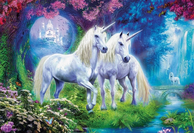 Puzzle Unicorni nella Foresta 500 Pezzi