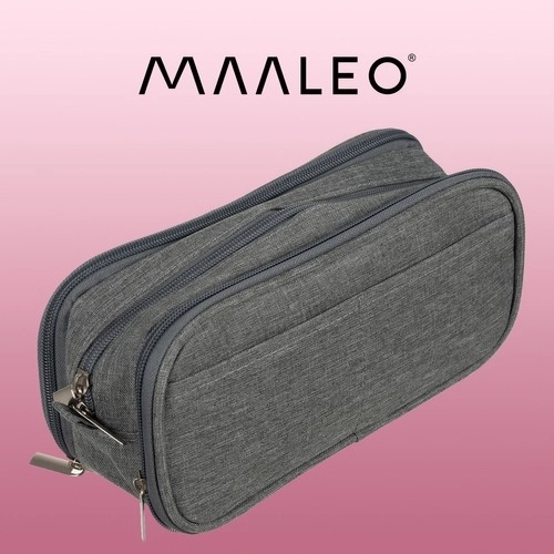 Astuccio triplo grigio Maaleo