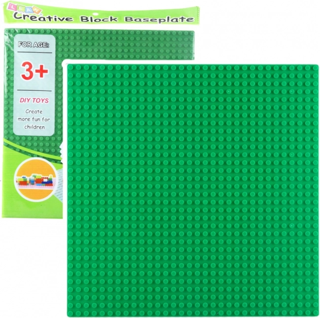 Piastra Costruzione per Mattoni Verde Chiaro 25,5x25,5 cm