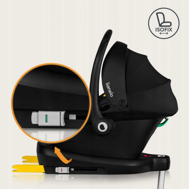 Seggiolino auto Lionelo Astrid i-Size nero-grigio
