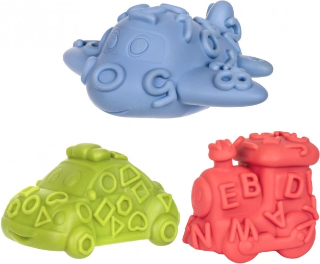 Veicoli da bagno sensorici 3 pz Tullo