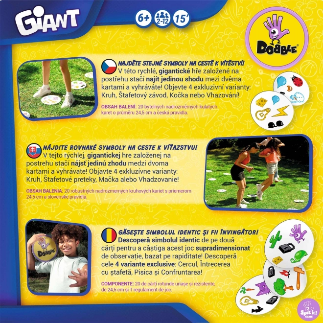 Dobble Giant - versione gigante del gioco di percezione divertente