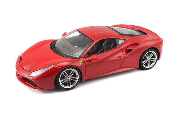 Ferrari 488 GTB modello in scala Bburago rosso