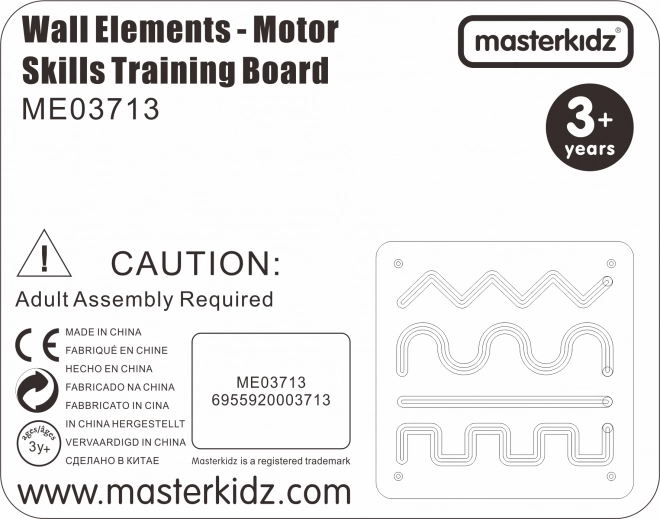 Tabellone Motricità Fine Montessori Masterkidz