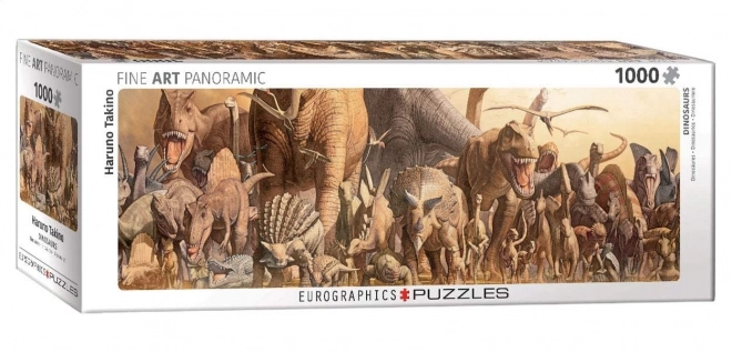 Puzzle panoramico dinosauri 1000 pezzi