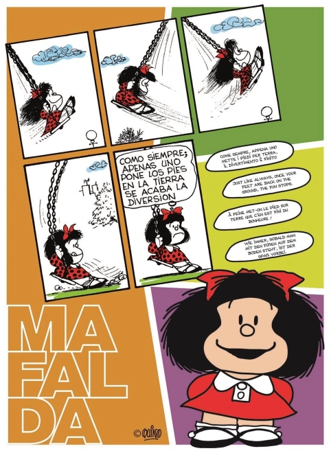 Puzzle Mafalda sull'altalena 500 pezzi