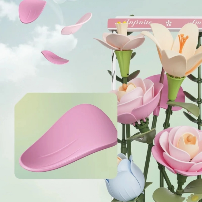 Puzzle 3D RoboTime Scatola di Fiori con LED