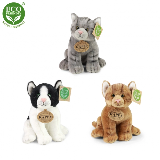 Gatto Peluche Seduto 20 cm Eco-Friendly