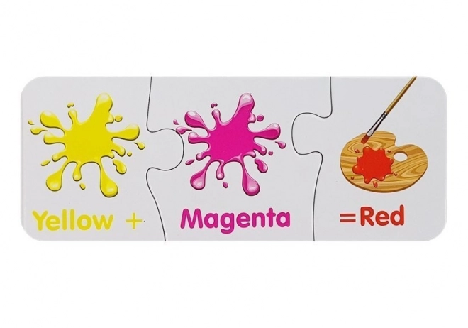 Puzzle educative colori inglesi 10 connessioni