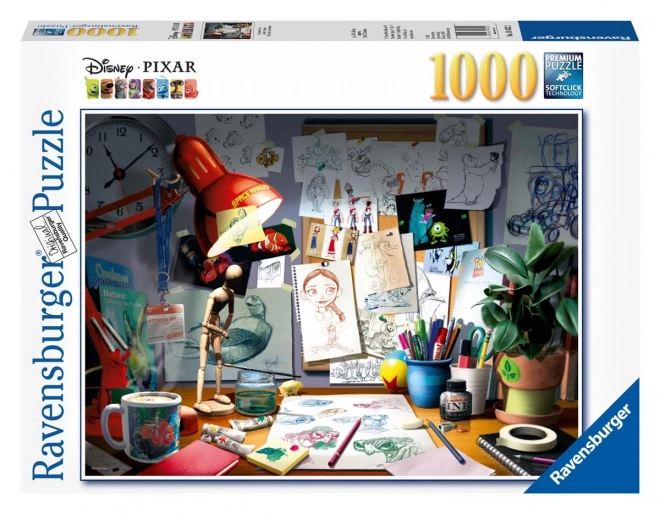 Puzzle Disney Il Tavolo Dell'Artista 1000 Pezzi