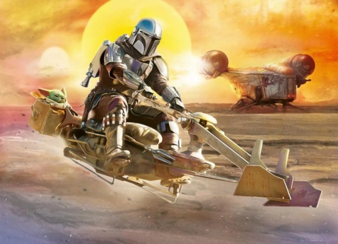 Puzzle Star Wars: Mandalorian 4x100 pezzi