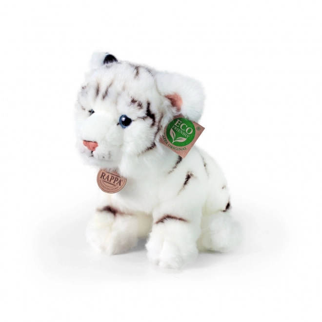 Tigre di Peluche Bianco Seduto 25 cm Eco-Friendly