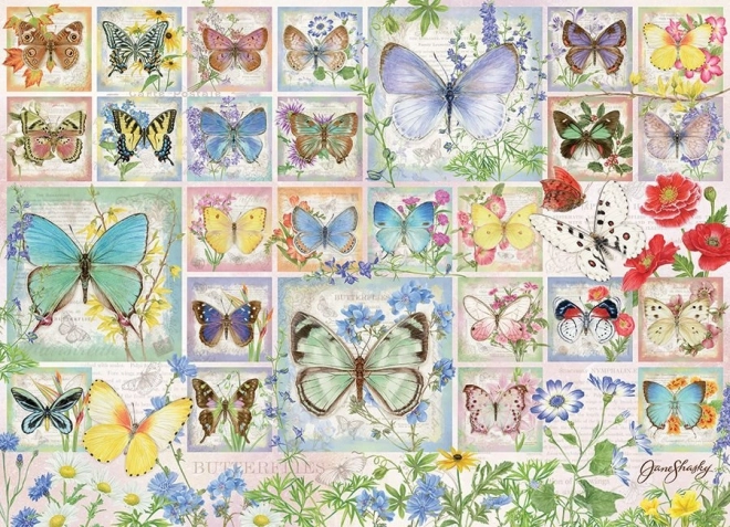 Puzzle Piastrelle di Farfalle 500 pezzi COBBLE HILL