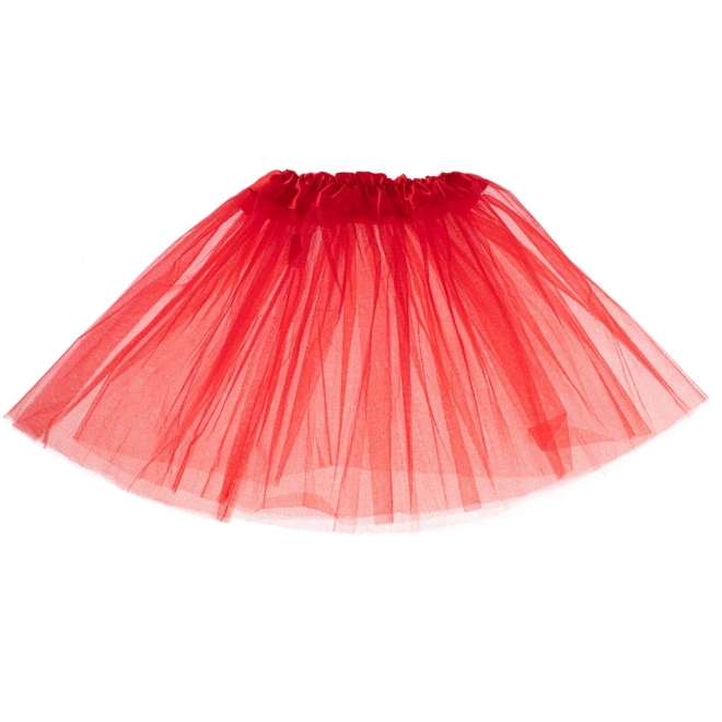 Gonna Tutu in Tulle Rossa per Costume di Carnevale