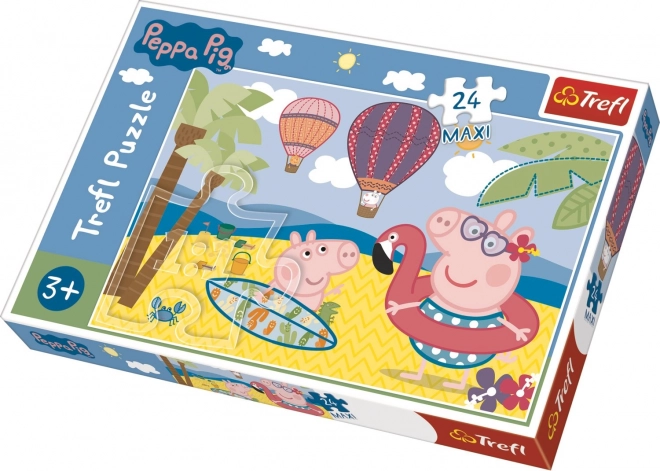 Puzzle Maxi Vacanze PEPPA PIG 24 Pezzi