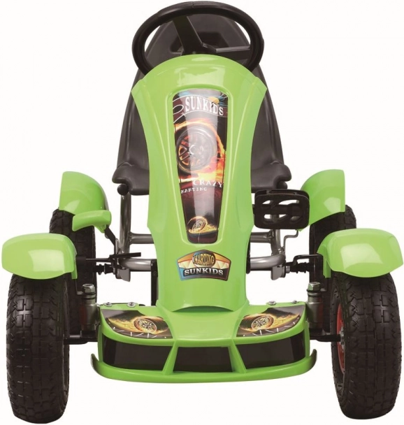 Gokart a pedali verde