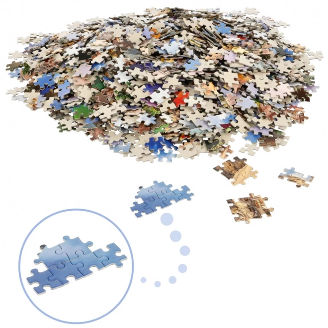 Puzzle 2000 pezzi mongolfiere colorate di Cappadocia