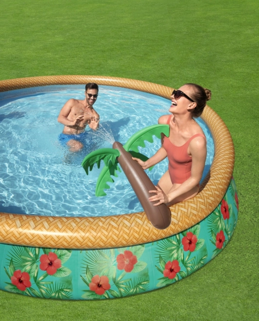 Piscina gonfiabile con spruzzatore tropicale Bestway 457 x 84 cm