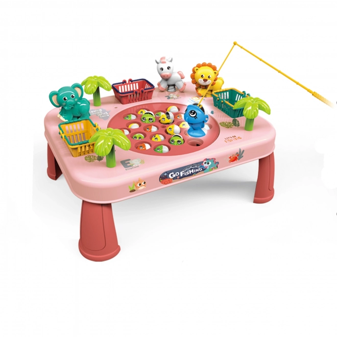 Woopie gioco di abilità pescare i pesci tavolo interattivo rosa