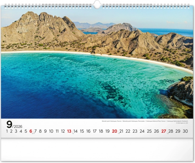 Calendario da parete Mare 2026