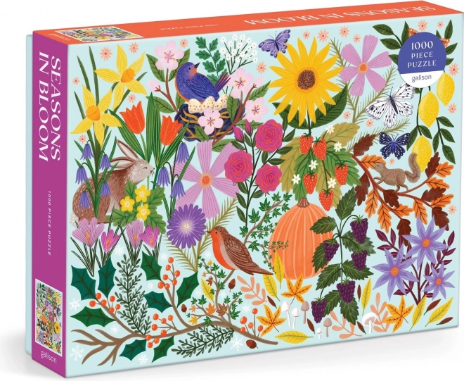 galison puzzle stagioni in fiori 1000 pezzi