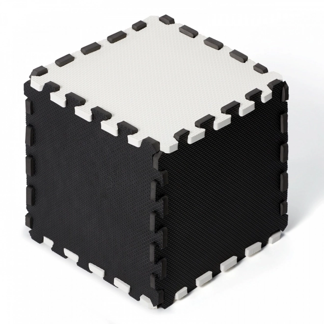 Tappeto Puzzle Luno Bianco e Nero per Bambini