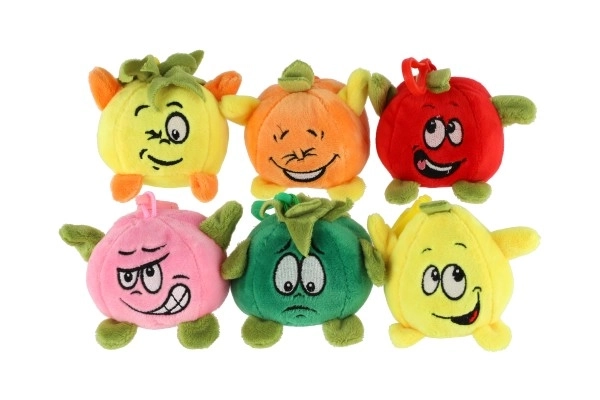 Peluche portachiavi frutta 8cm assortiti