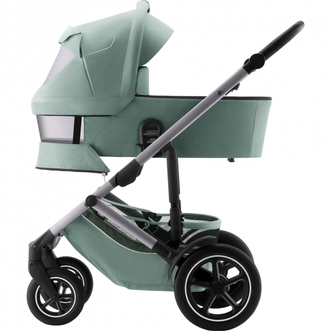 Set Passeggino Smile 5Z con Culla e Seggiolino Auto Baby-Safe PRO con Base Vario 5Z Style, Jade Green