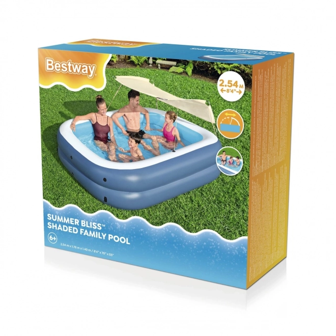 Piscina familiare gonfiabile con protezione UV e tettuccio rimovibile Bestway