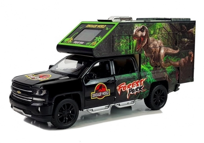 Camper con Dinosauri Nero